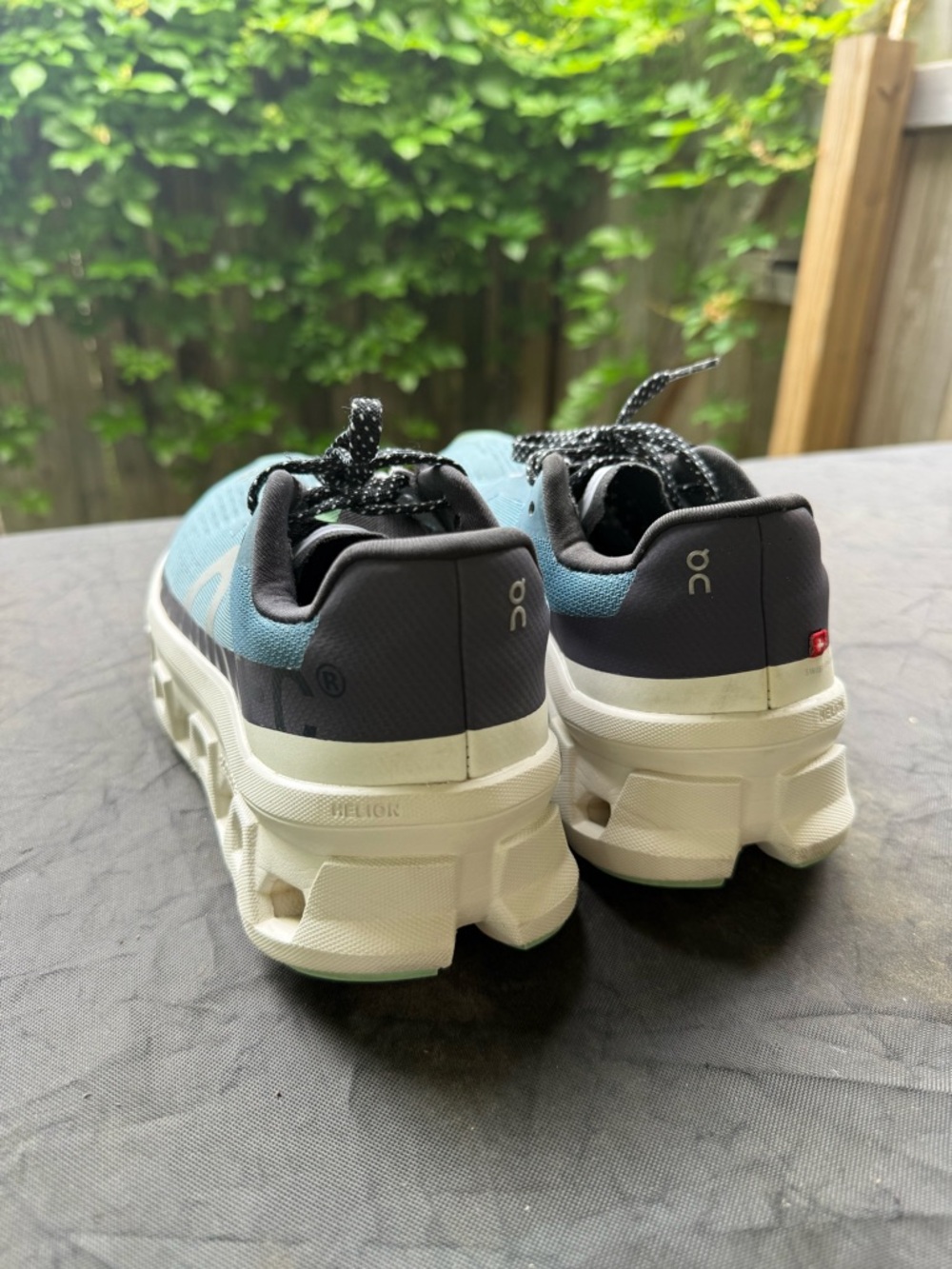 On Cloudmonster Running Shoes Dust/Vapor Size Womens 8 - Picture 6 of 11